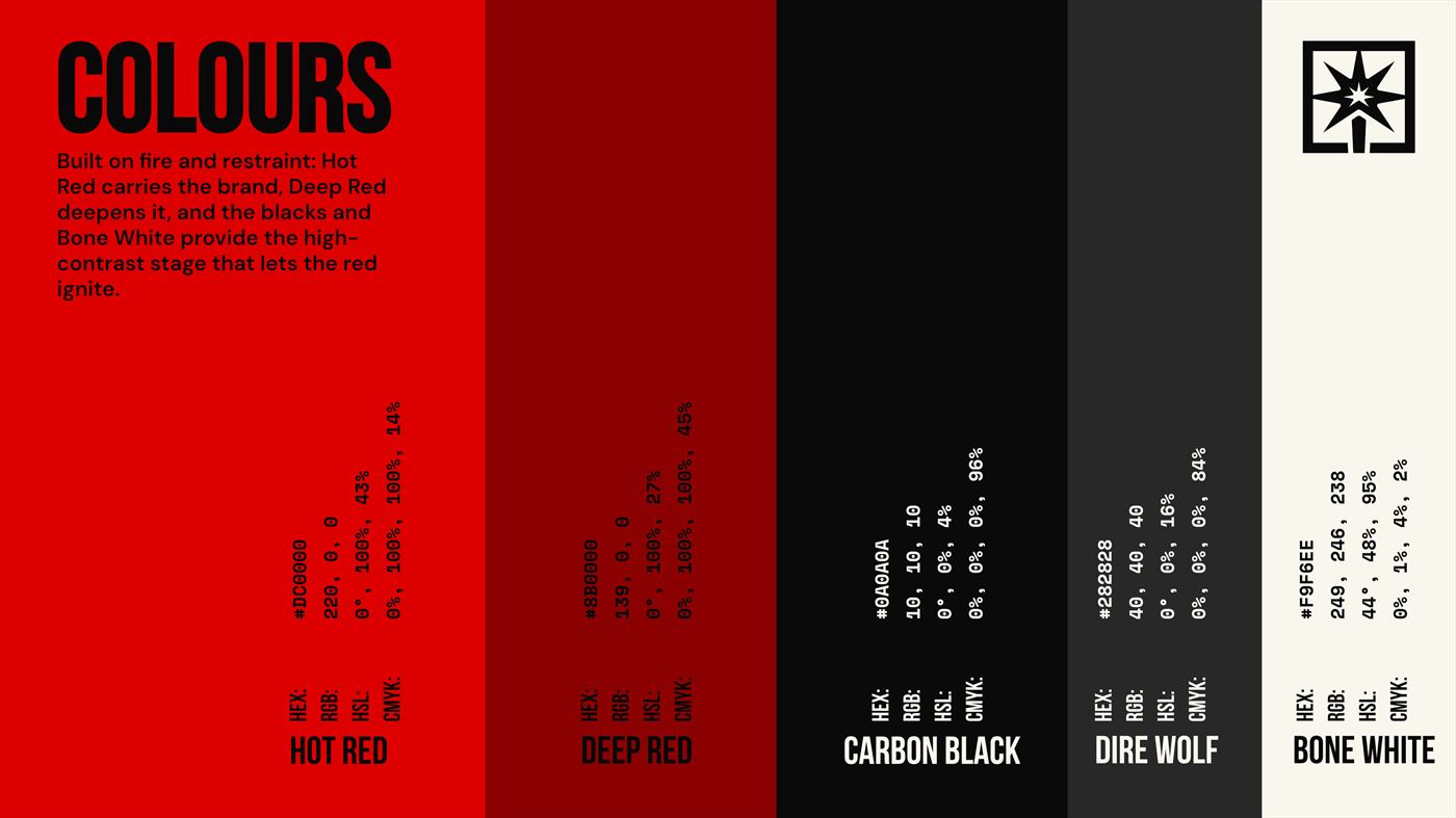 The Matchbox colour palette